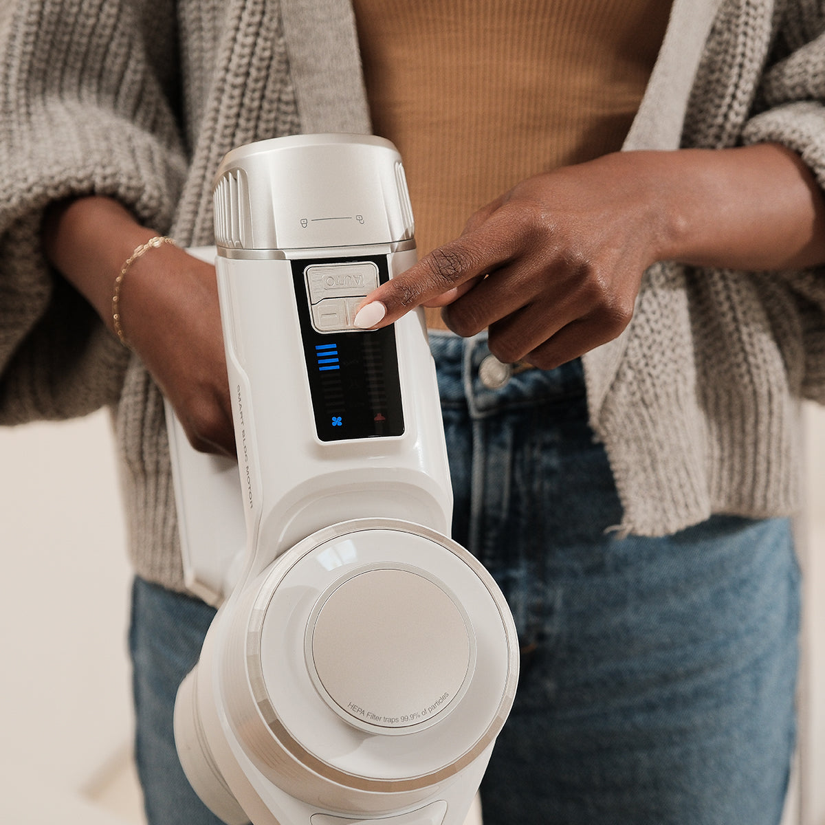 Kabelloser Stabstaubsauger mit intelligentem Sensor