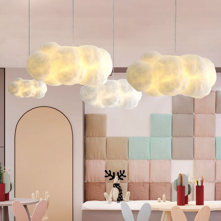 Suspended Ceiling Fixture with Steel Frame & Fabric Shade – Adjustable Height Overhead Lamp for Dining Areas, Bedrooms & Kitchen Islands – W | Thomler