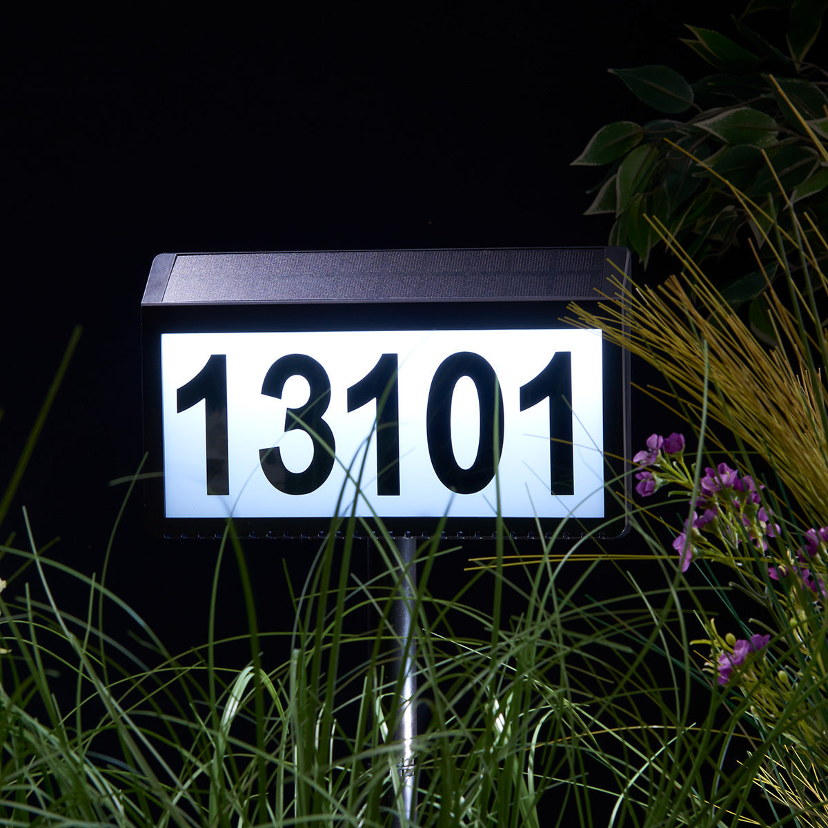 Solar Powered Address Sign