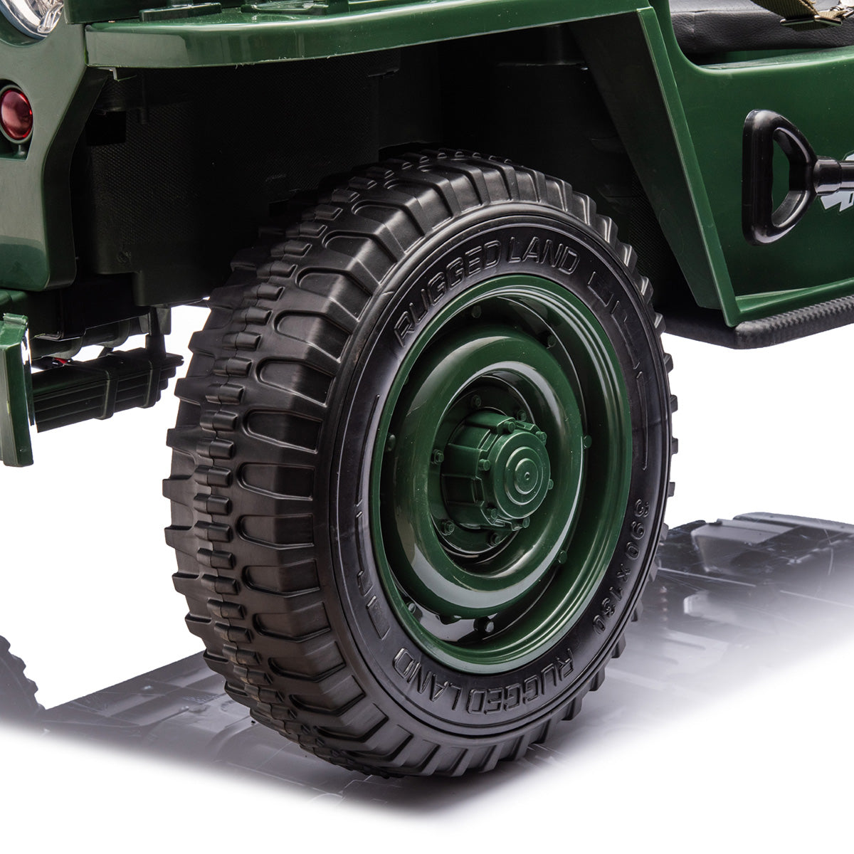 24V Militaire Willy Jeep voor kinderen