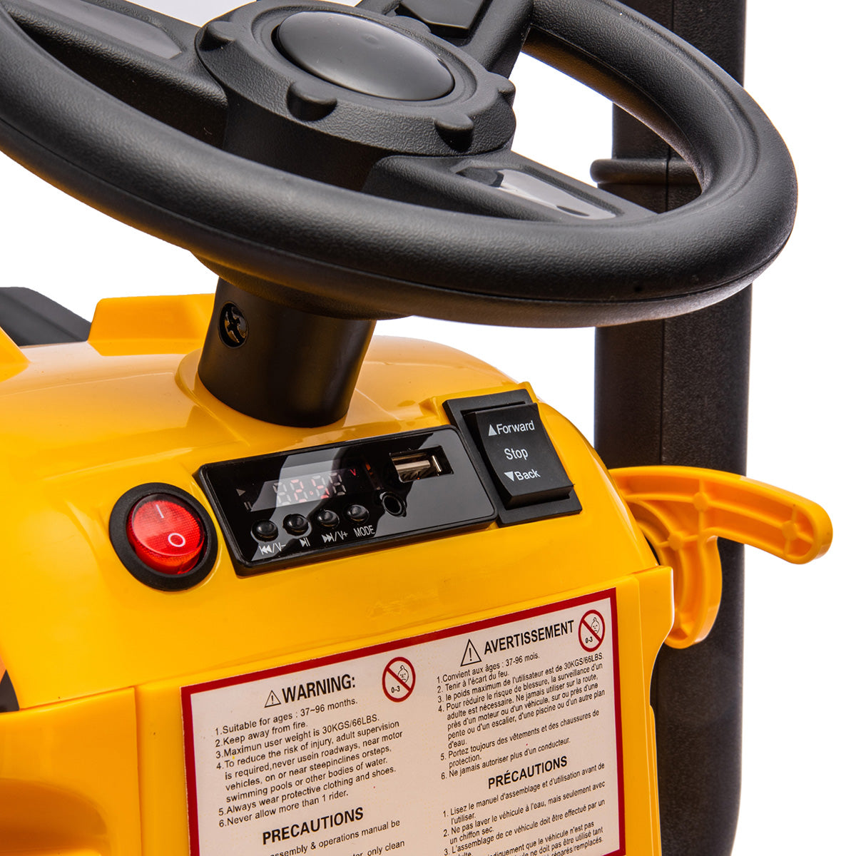 Excavadora eléctrica de 12V para niños