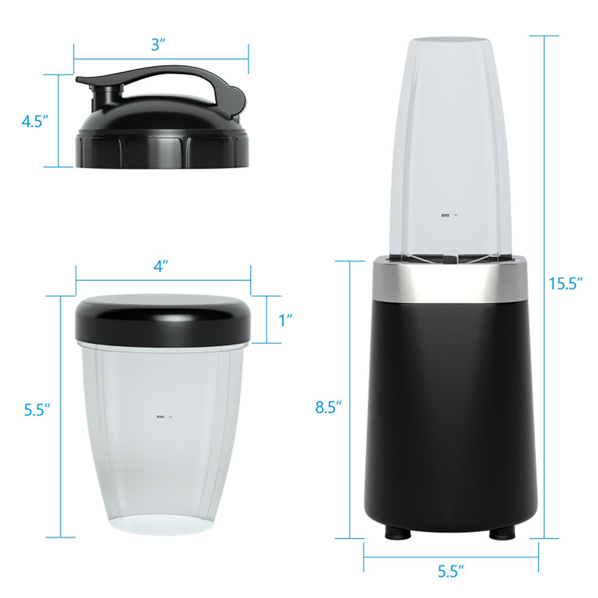 Leistungsstarker tragbarer Mixer