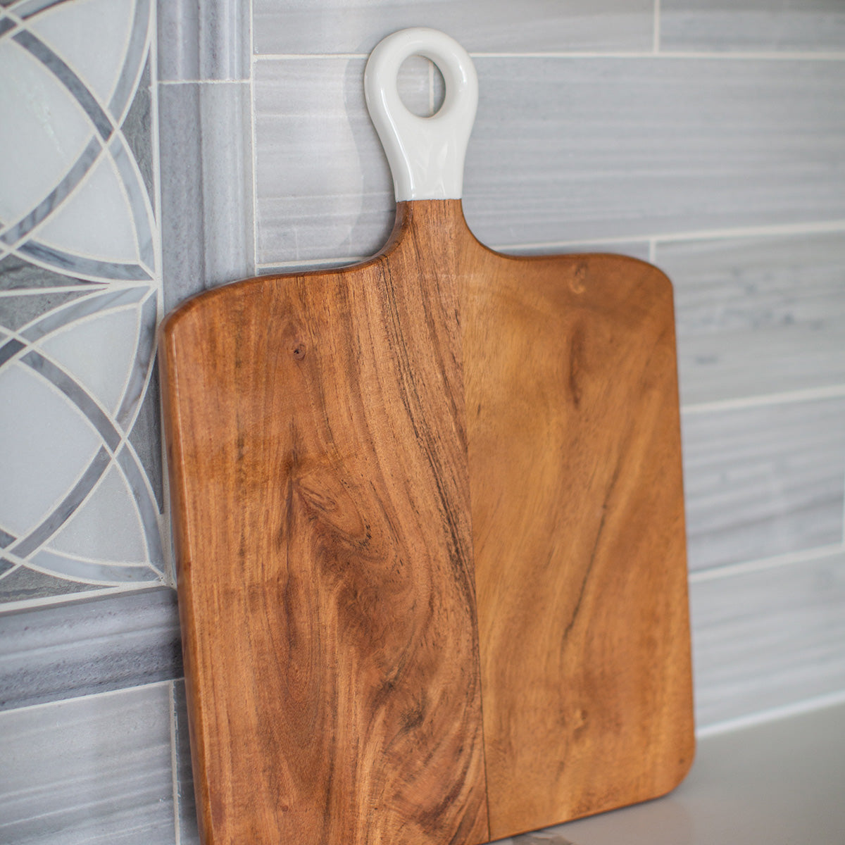 9-Piece Acacia Wood Charcuterie Board Set