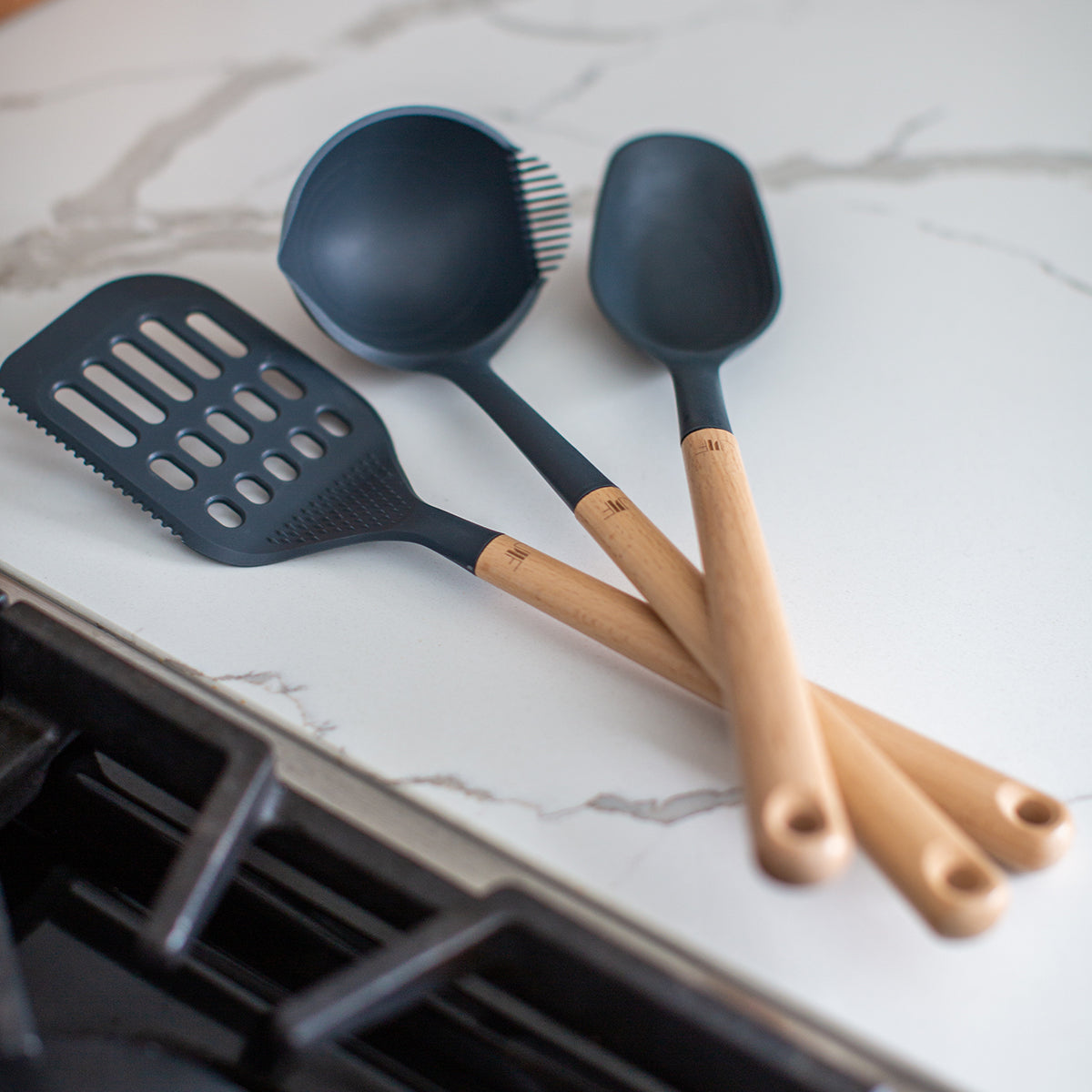 Spoon Rest/Cookbook Holder and Tool Set Bundle
