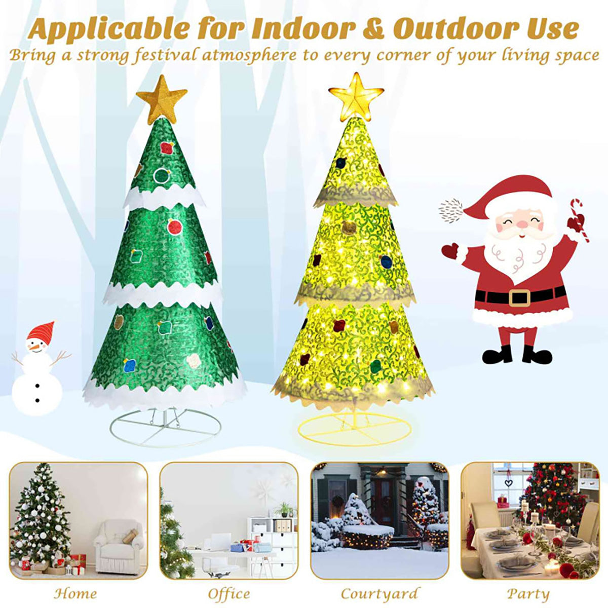 1,40 m beleuchteter Pop-up-Weihnachtsbaum