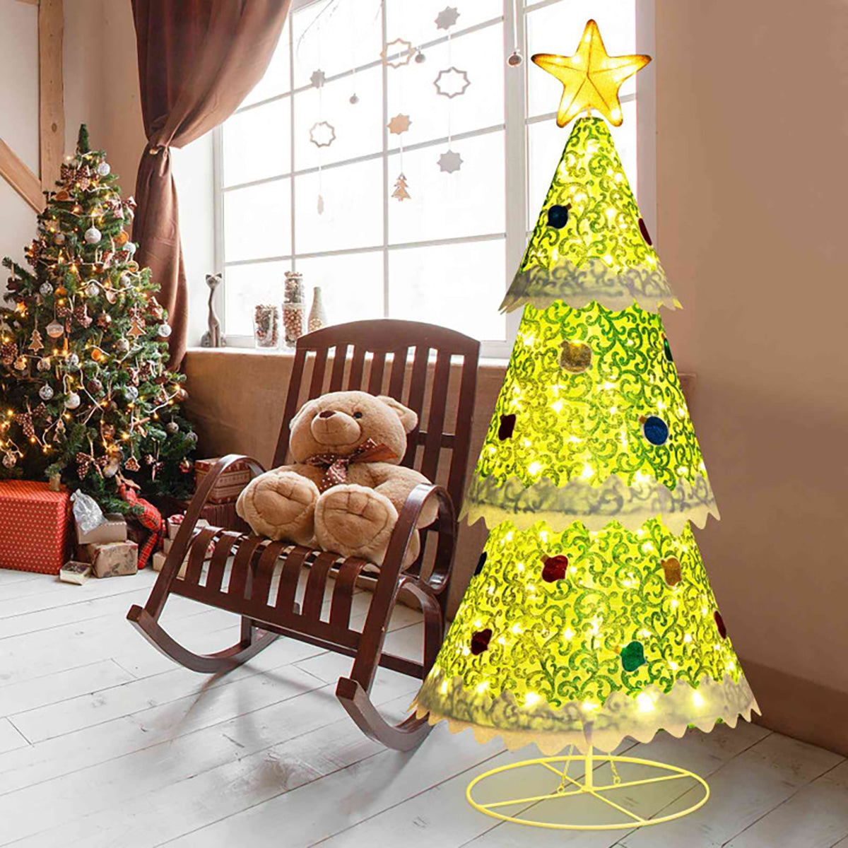 1,40 m beleuchteter Pop-up-Weihnachtsbaum