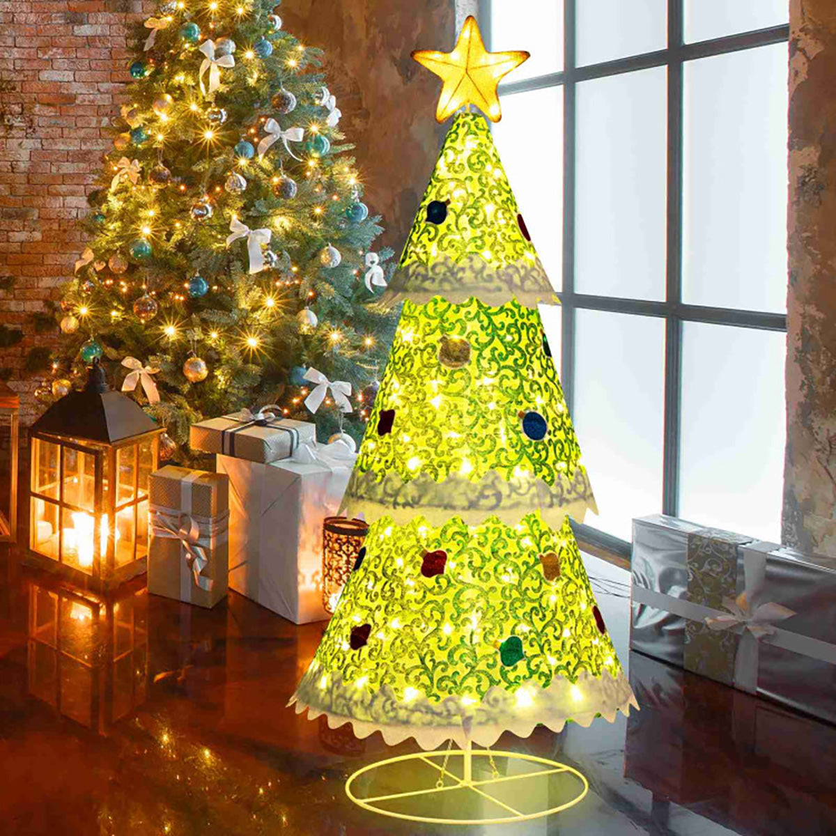 1,40 m beleuchteter Pop-up-Weihnachtsbaum