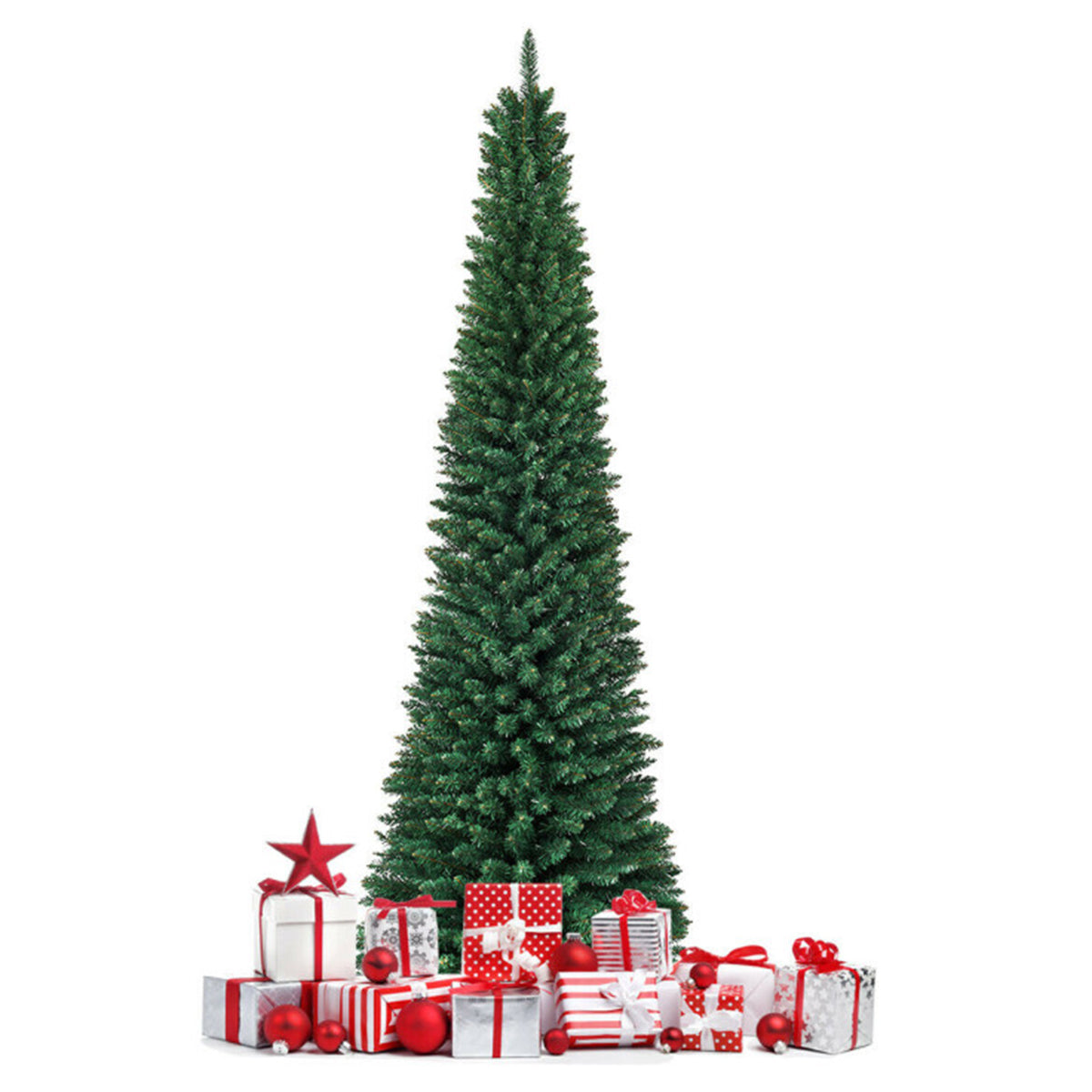 Kunstkerstboom (smal model) van 210 cm