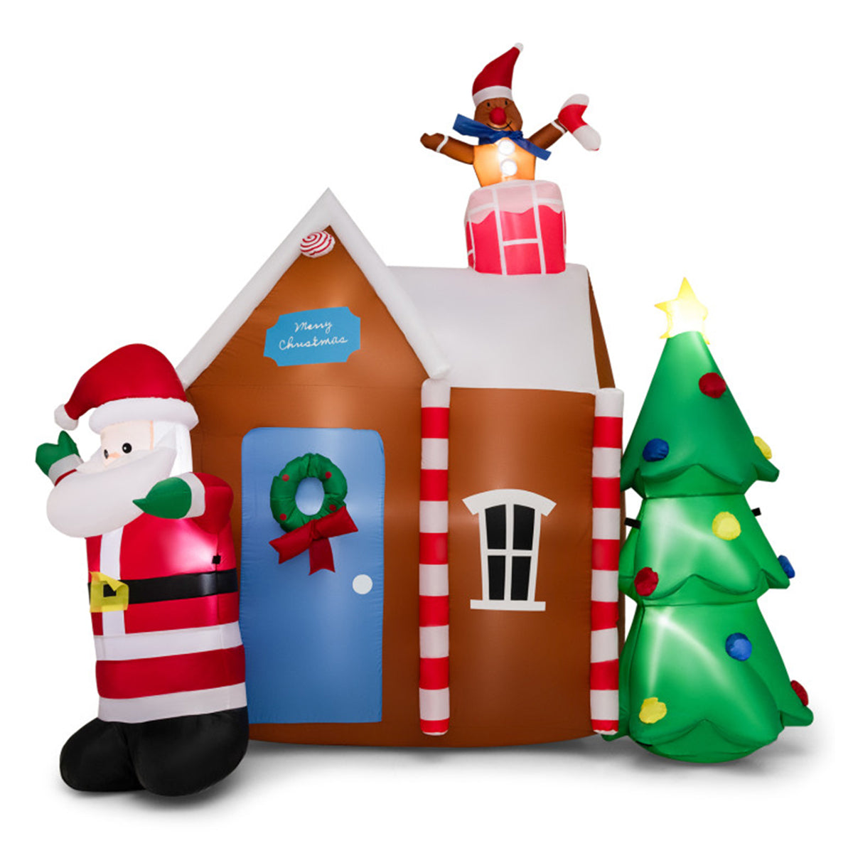 7' Inflatable Christmas Gingerbread House