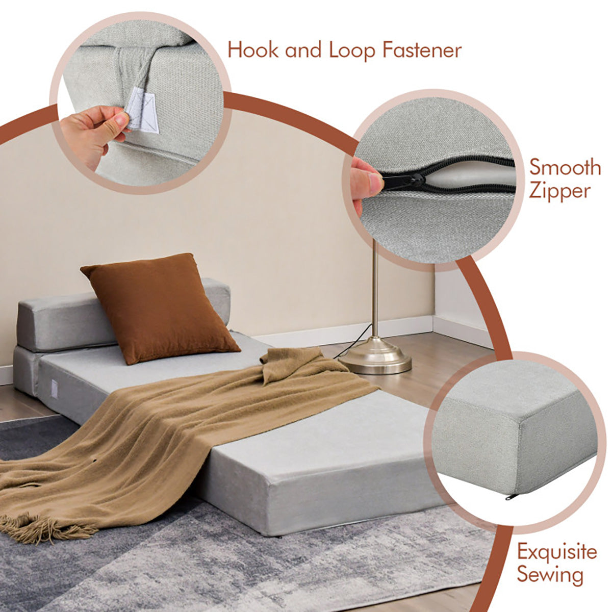 Dreifach klappbares Schlafsofa