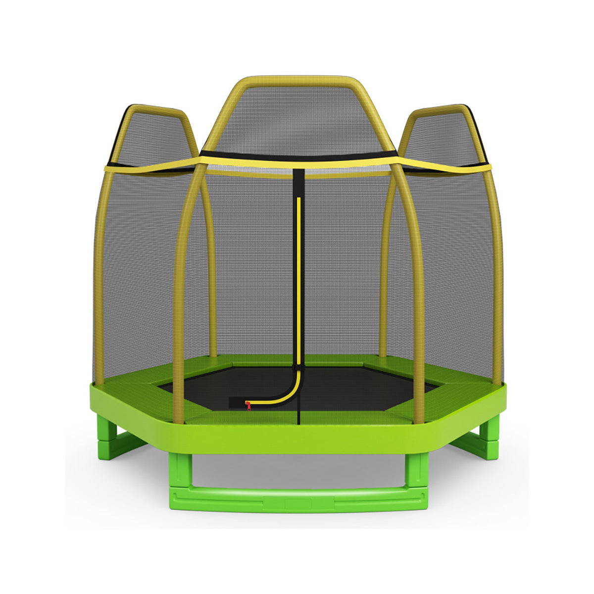 7' Kids Bounce Jumper Trampoline with Enclosure