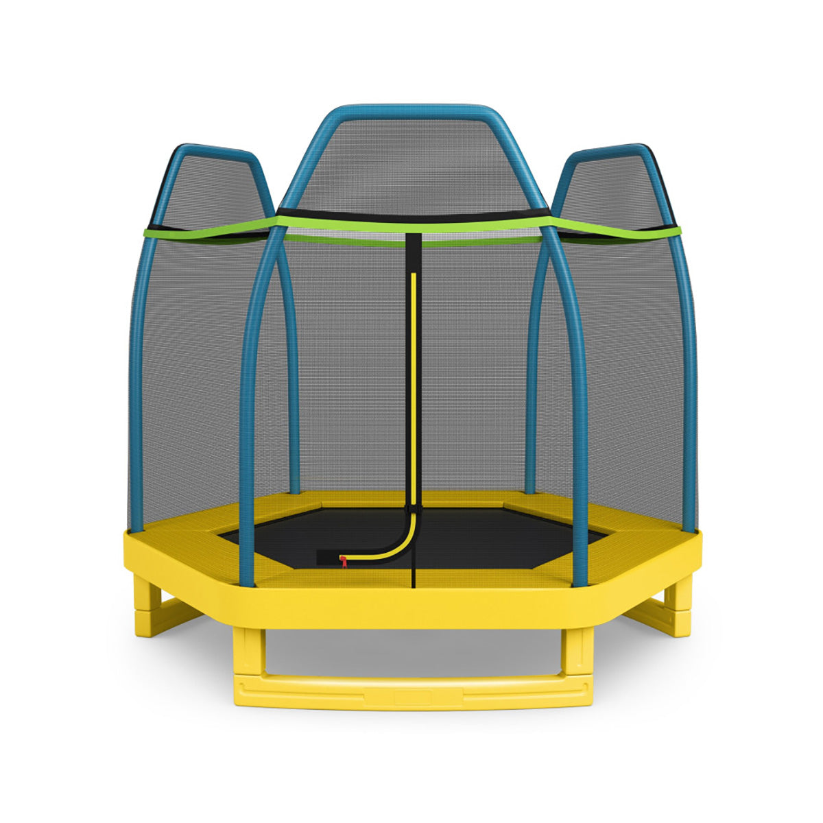 7' Kids Bounce Jumper Trampoline with Enclosure