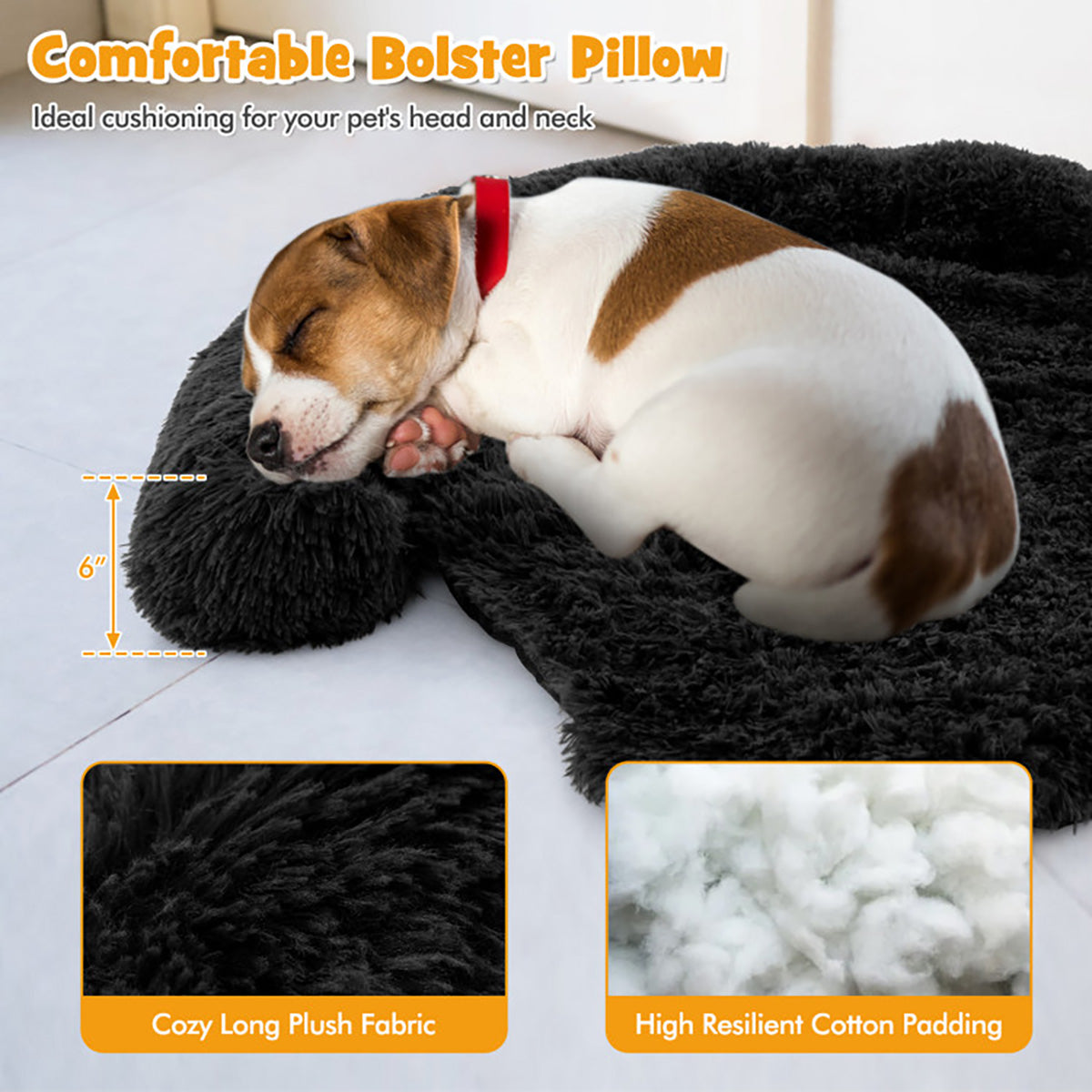 Cama sofá relajante para perros con base antideslizante