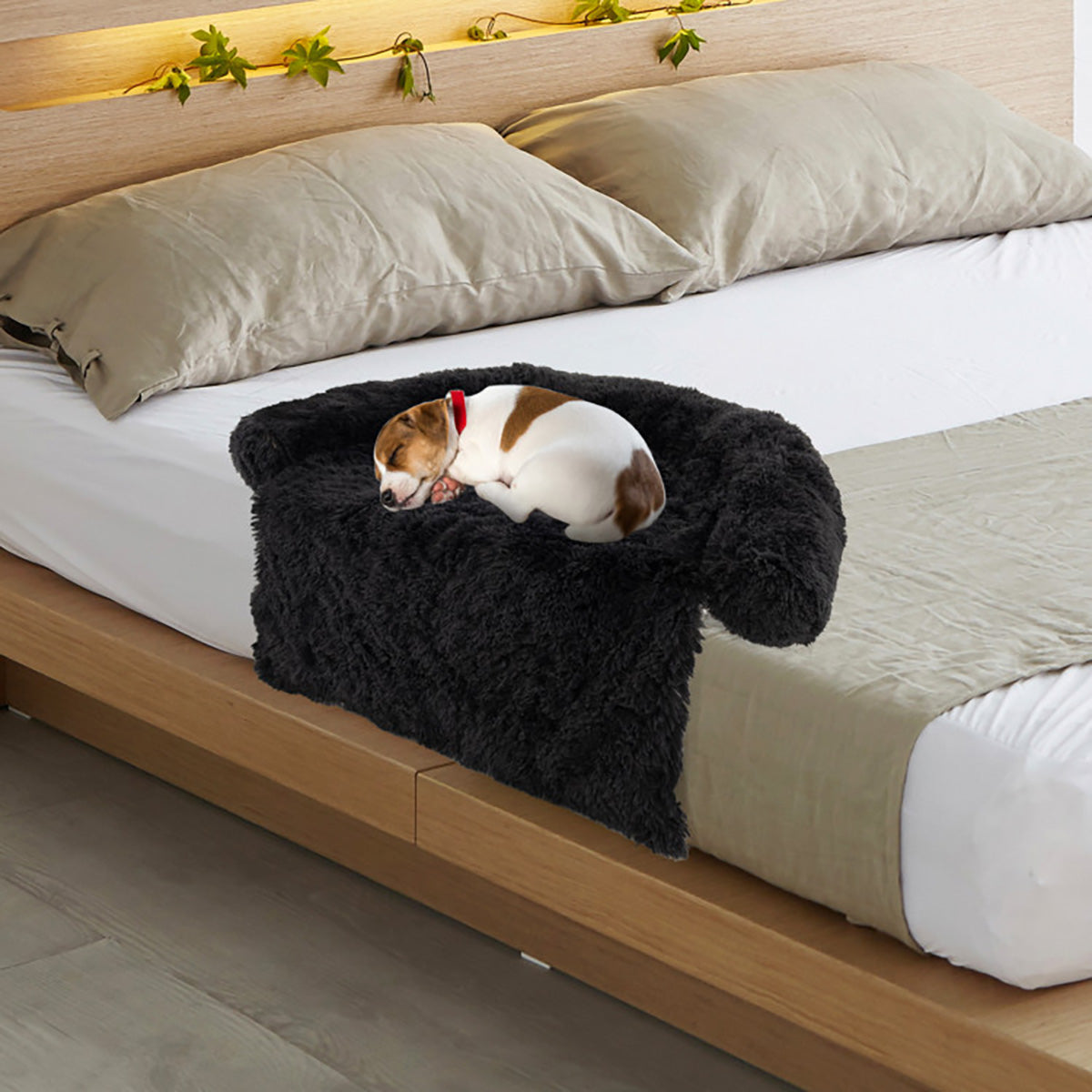 Cama sofá relajante para perros con base antideslizante