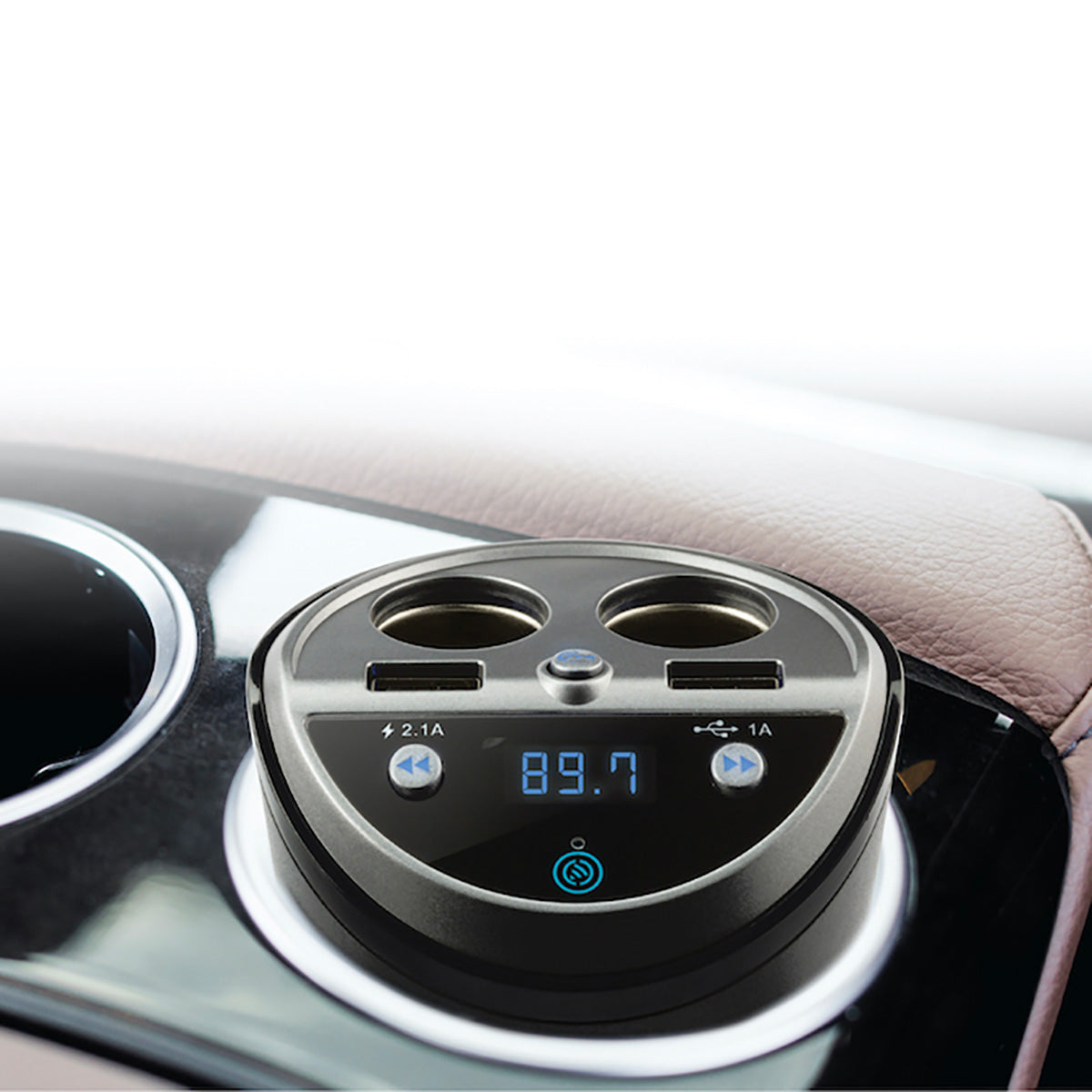 Car and Driver Bluetooth FM Transmitter Power Station and Charger