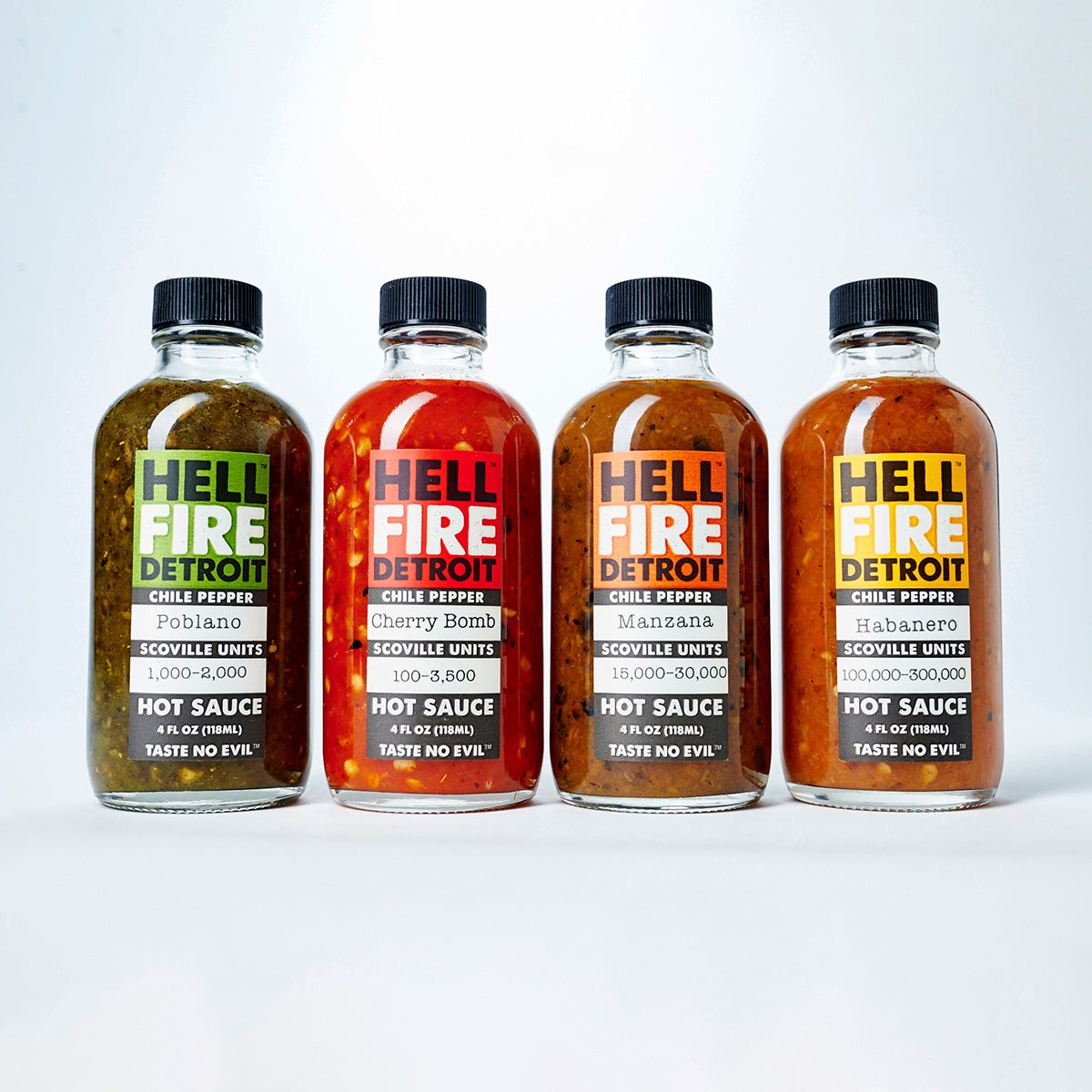Set de regalo de salsa picante original de Hell Fire Detroit