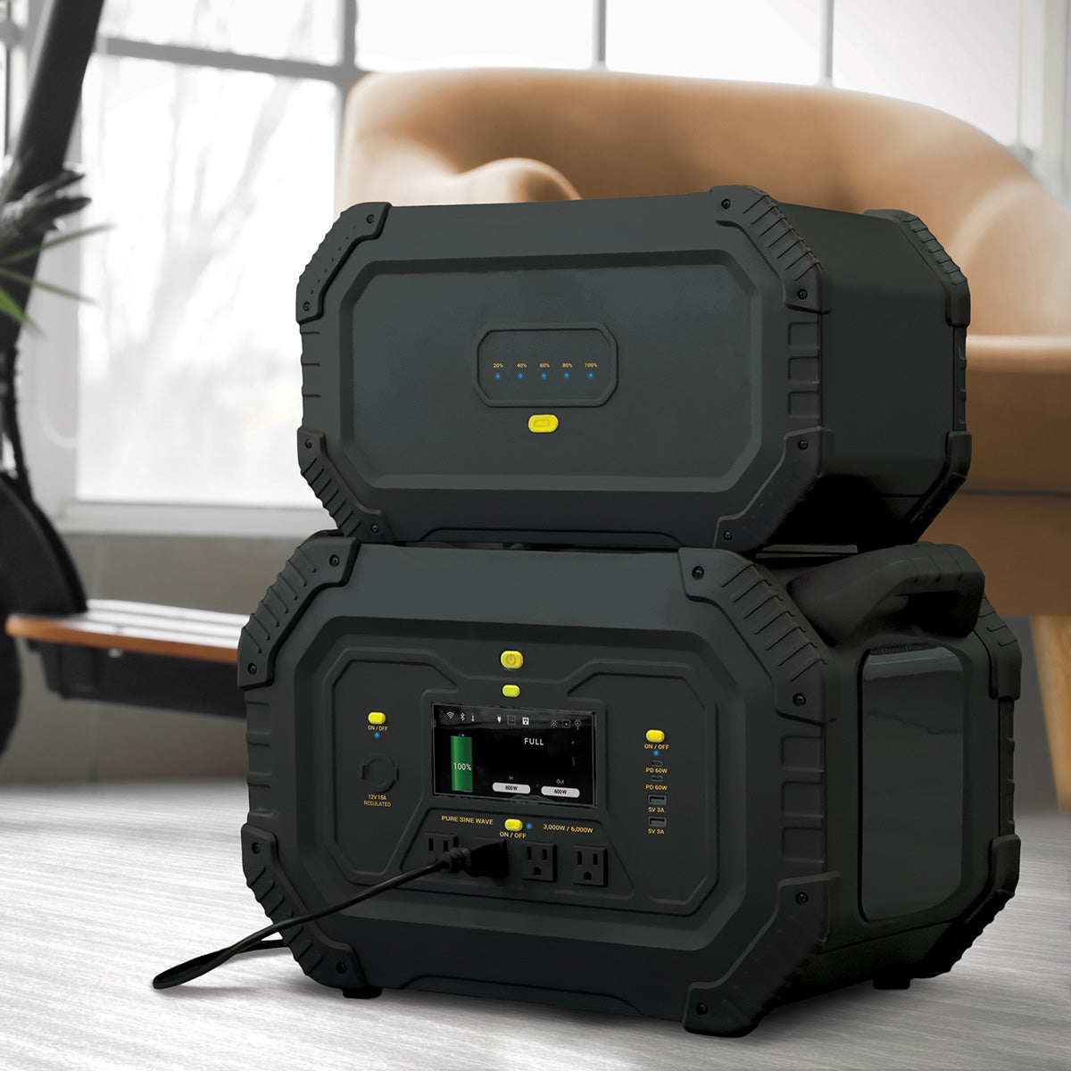 Expansión de 2688Wh para generador eléctrico portátil de 3000W