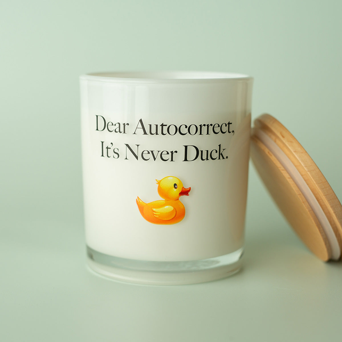 Dear Autocorrect Printed Soy Candle