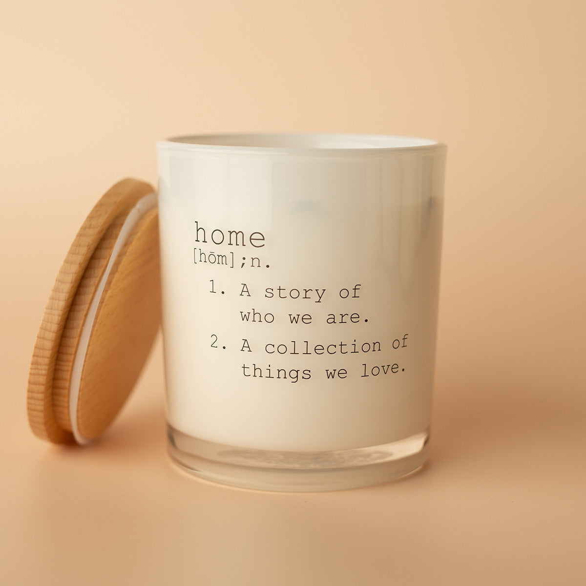 Vela de soja Home Definition