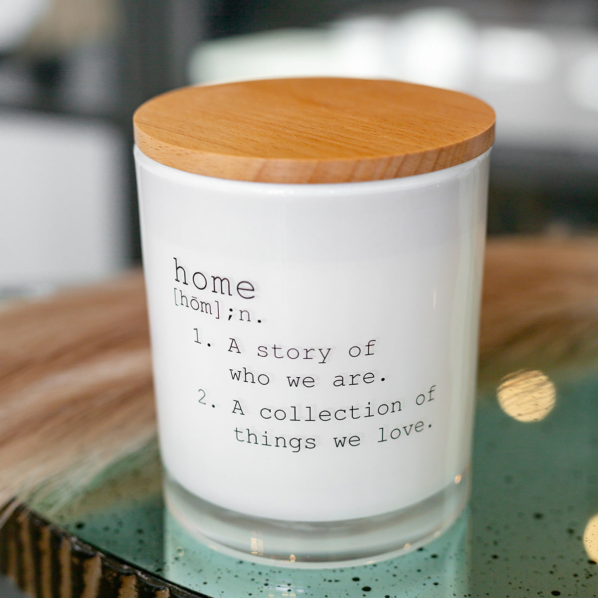 Vela de soja Home Definition