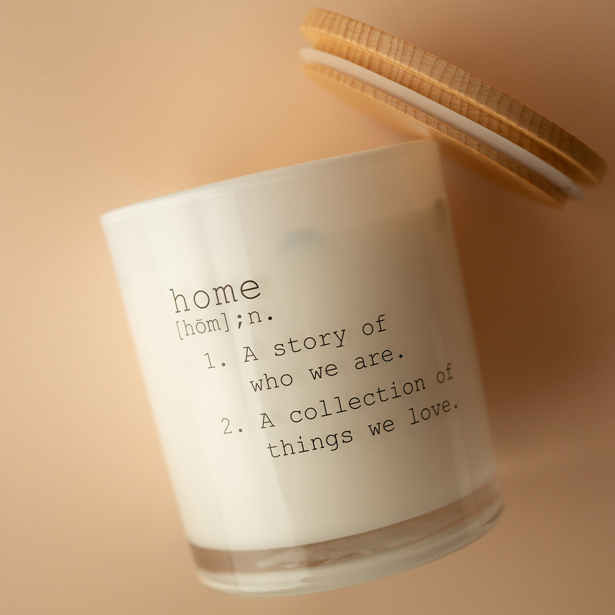 Vela de soja Home Definition