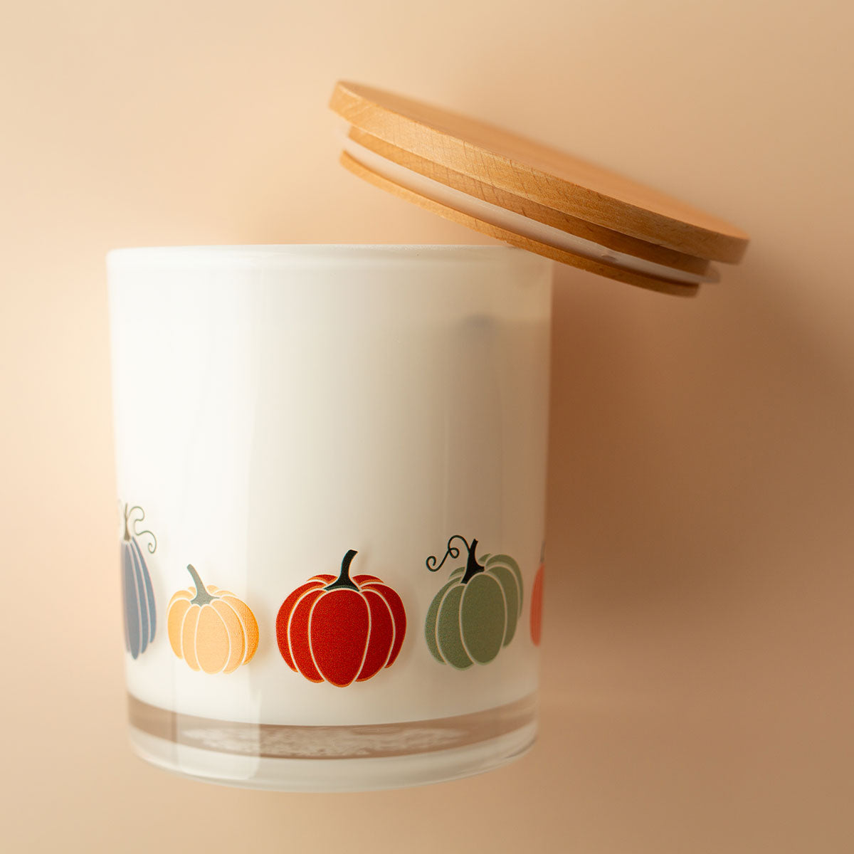 Herbst-Duftkerze – Kürbis-Design