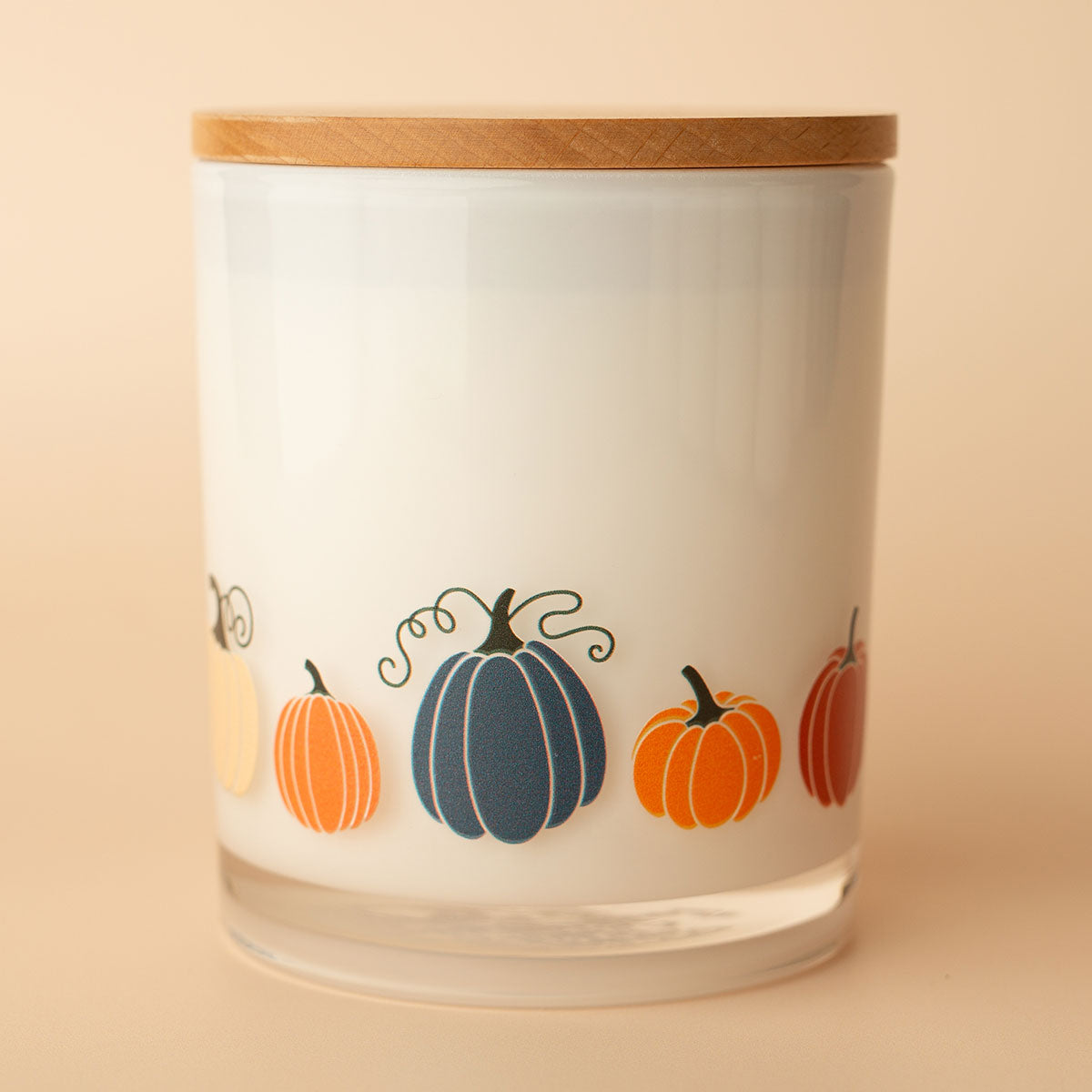 Herbst-Duftkerze – Kürbis-Design