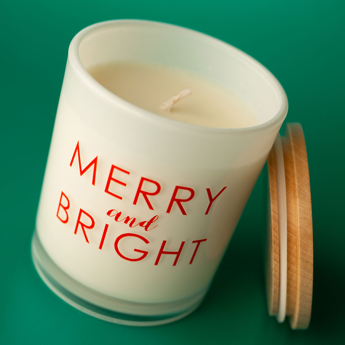 Kerstkaars met opdruk - Merry and Bright