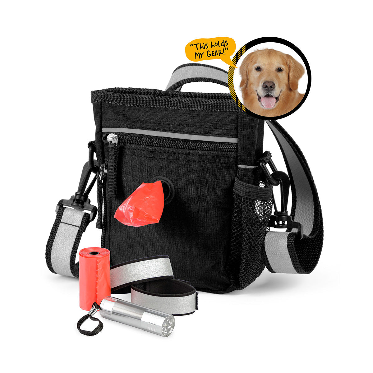 Bolso para pasear al perro de día o de noche