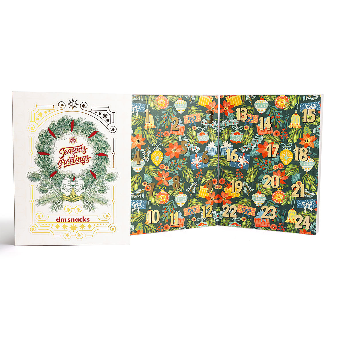 Damn, Man 24 Days of Gourmet Nuts and Snacks Advent Calendar