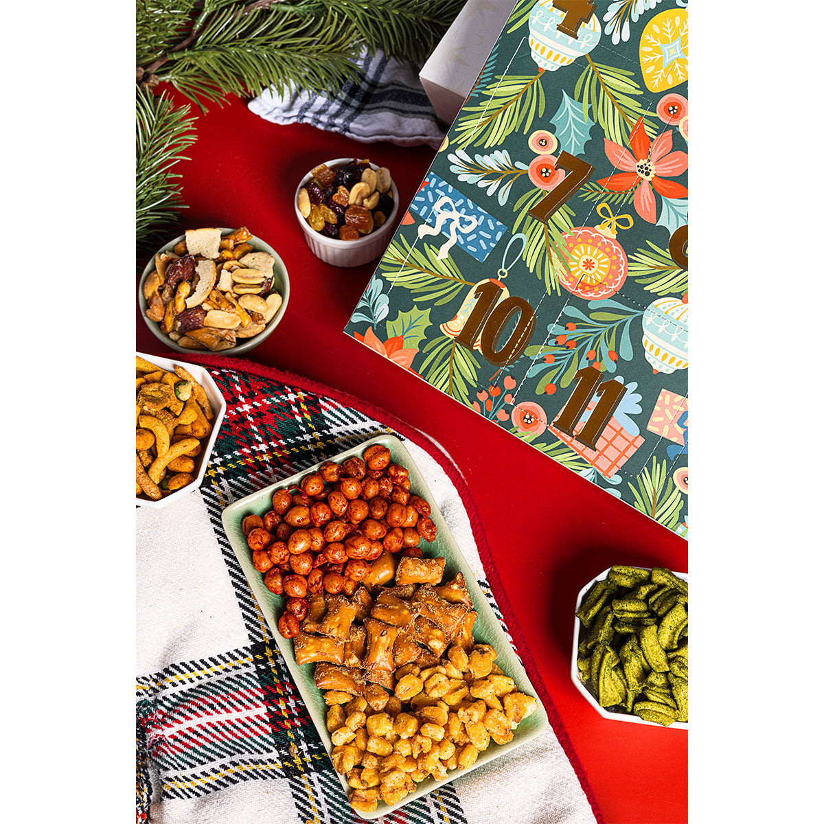 Damn, Man 24 Days of Gourmet Nuts and Snacks Advent Calendar