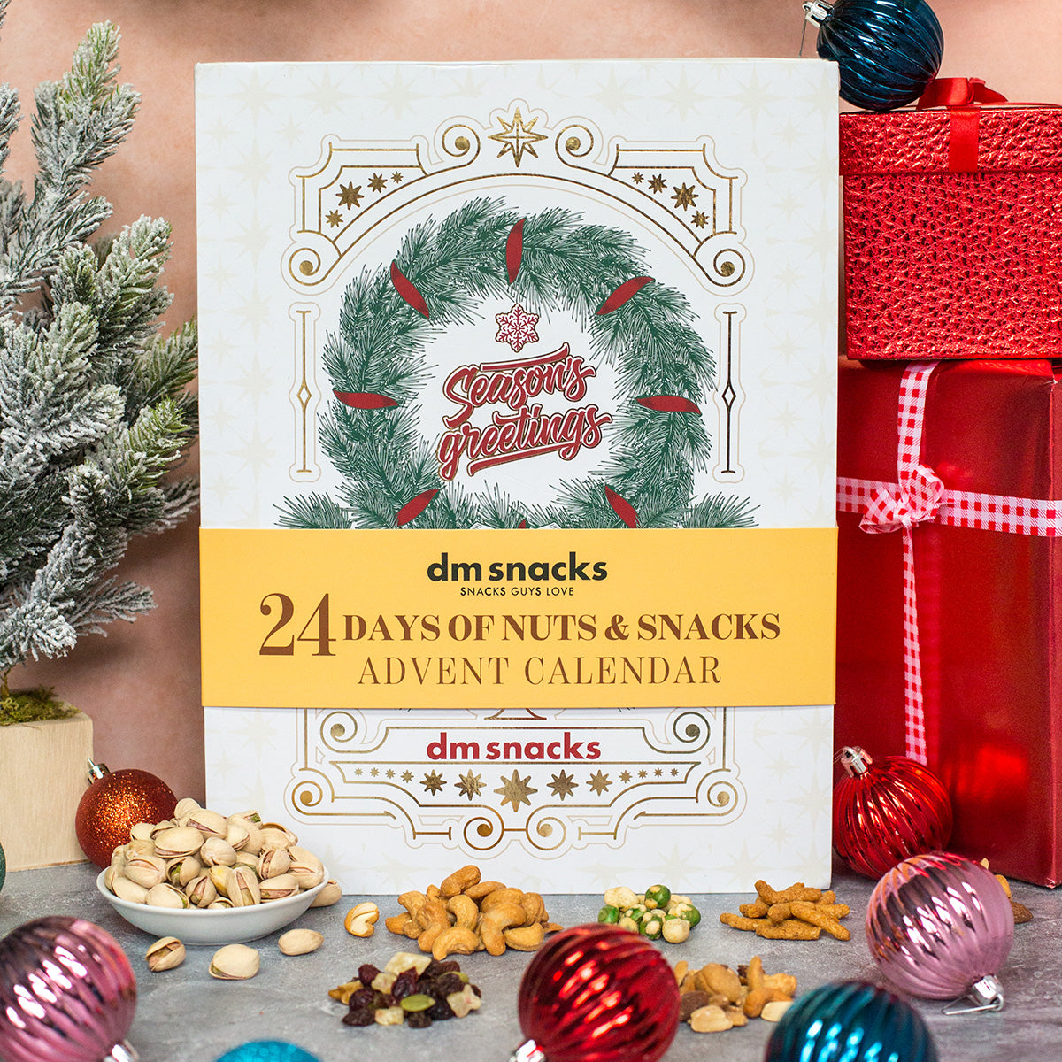 Damn, Man 24 Days of Gourmet Nuts and Snacks Advent Calendar