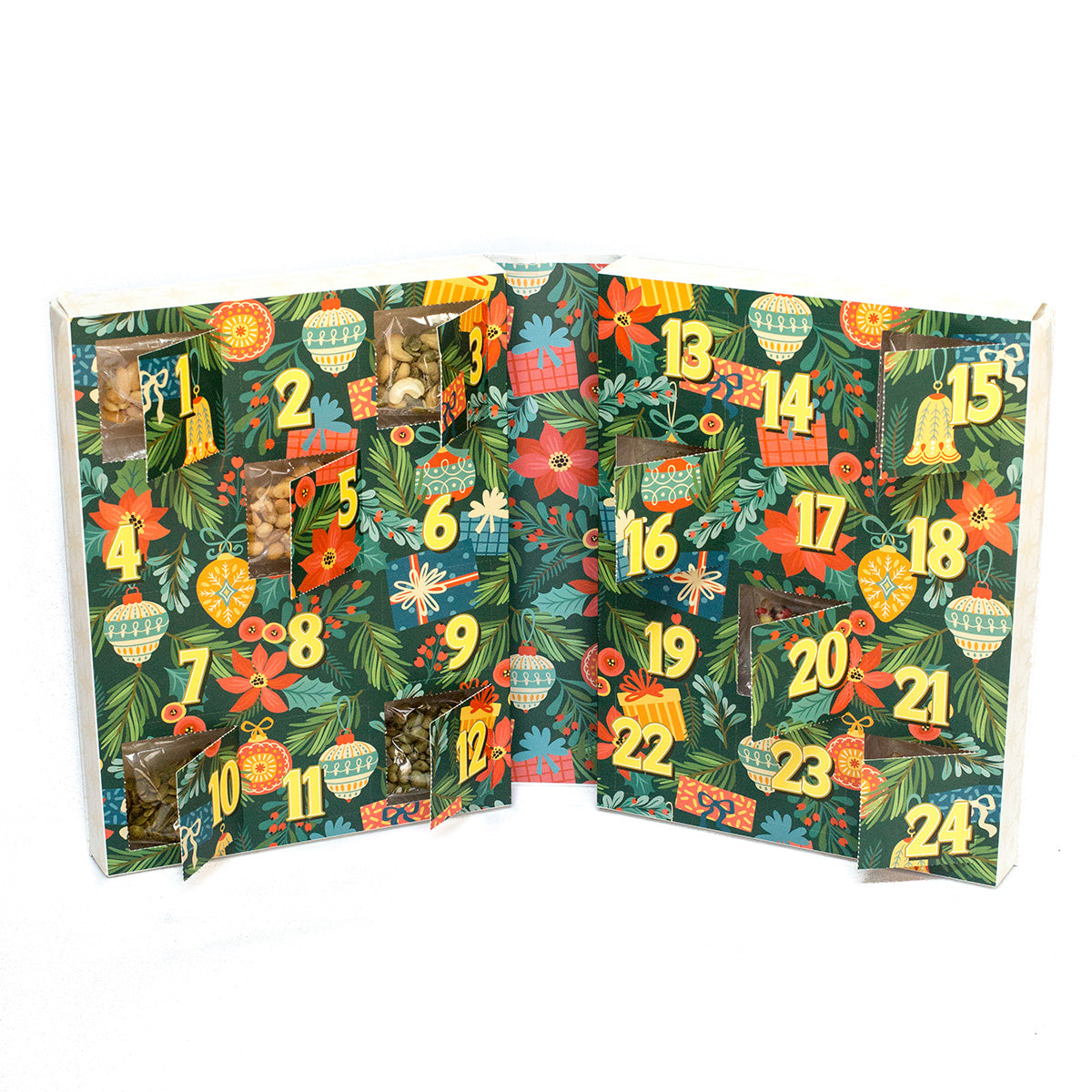 Damn, Man 24 Days of Gourmet Nuts and Snacks Advent Calendar