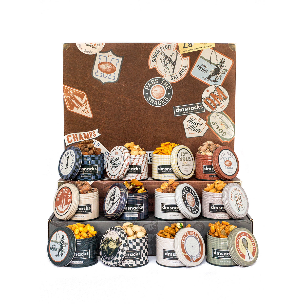 Colección de aperitivos gourmet para el carrito de bar Damn, Man