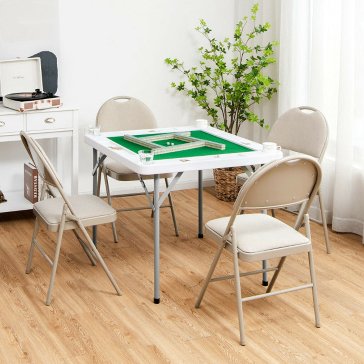 Mesa de juego de Mahjong para 4 jugadores