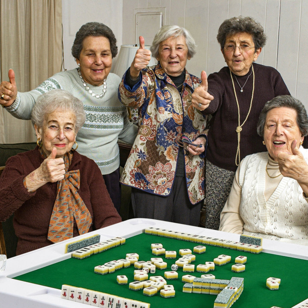 Mesa de juego de Mahjong para 4 jugadores