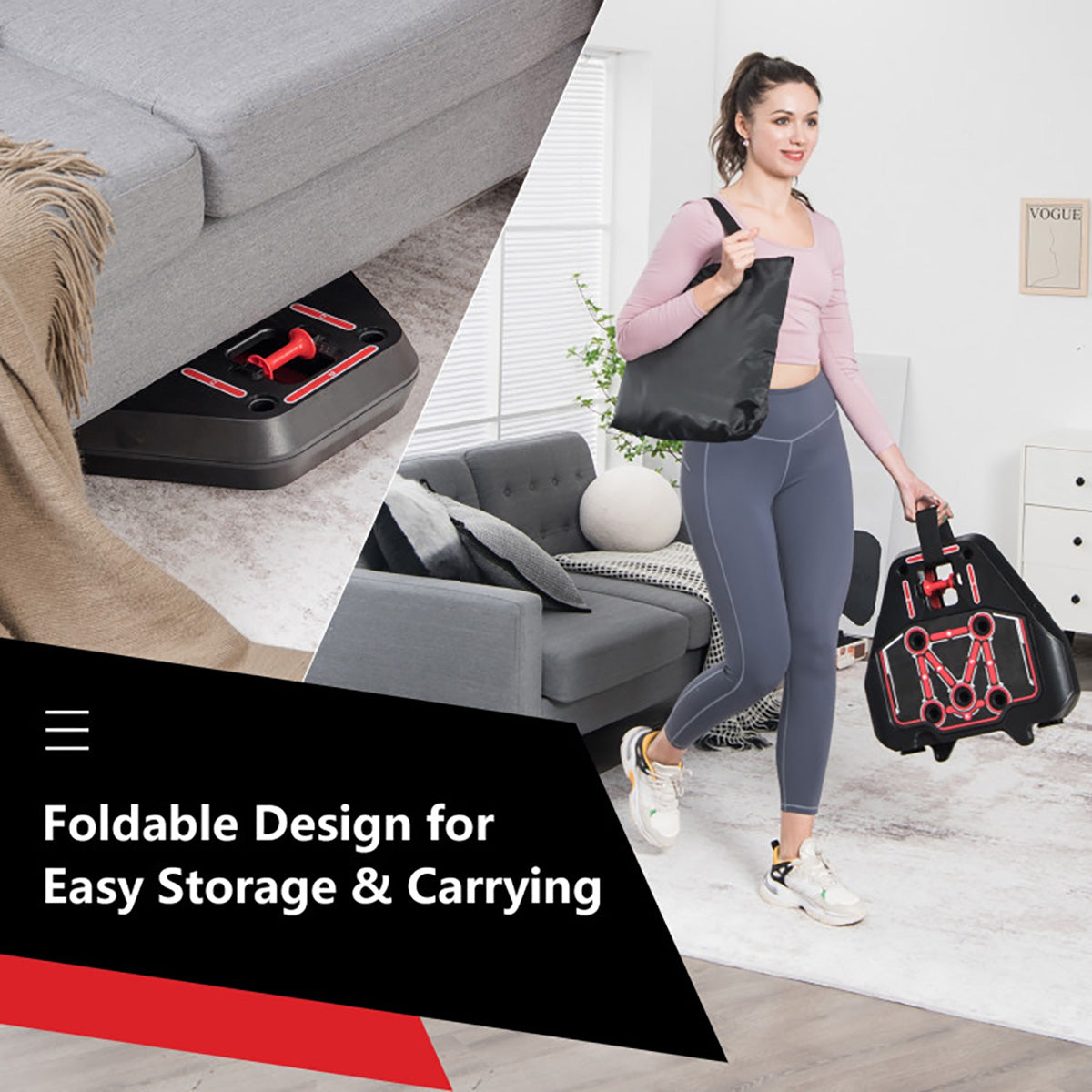 Tragbares All-in-One-Push-up-Board für das Heimtraining