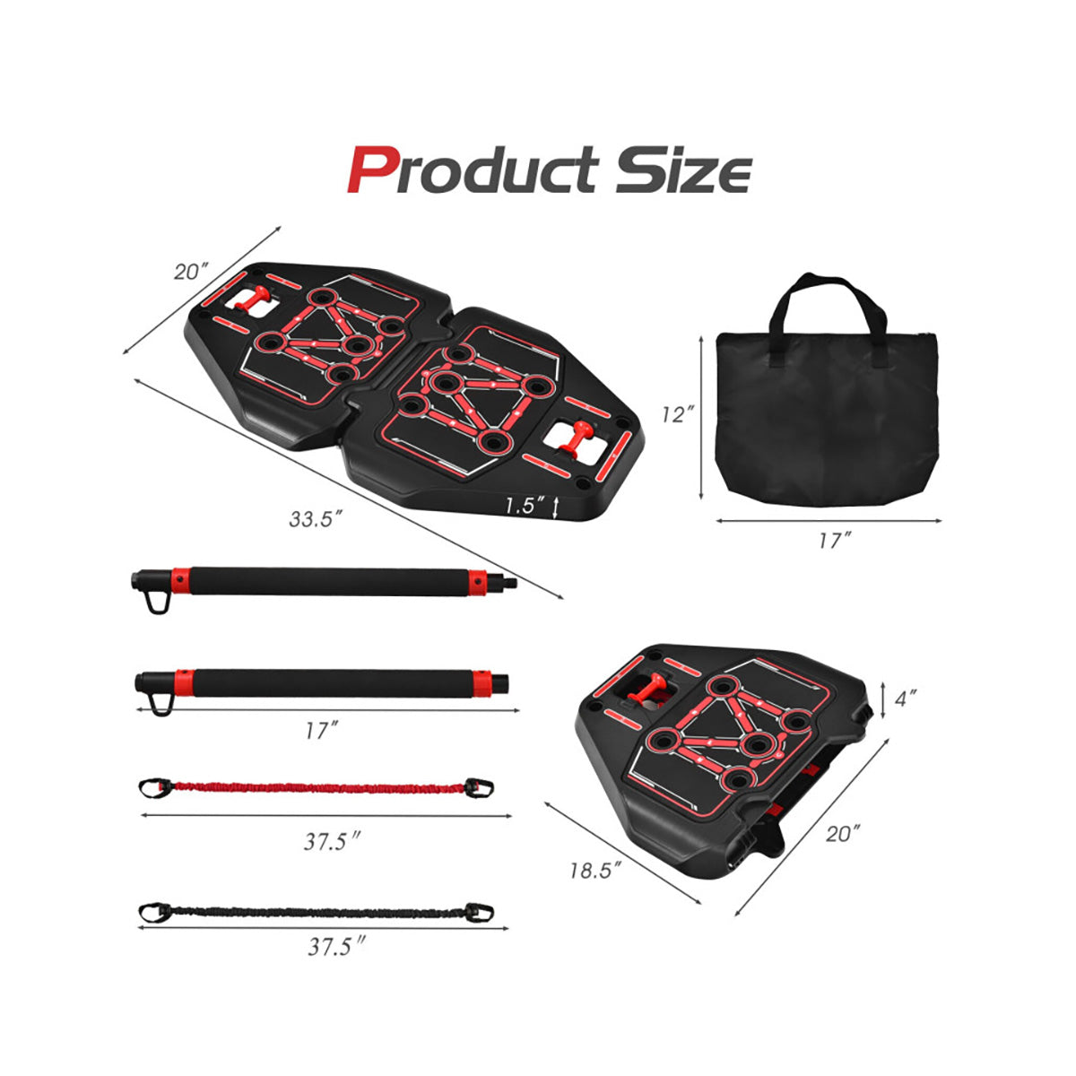 Tragbares All-in-One-Push-up-Board für das Heimtraining