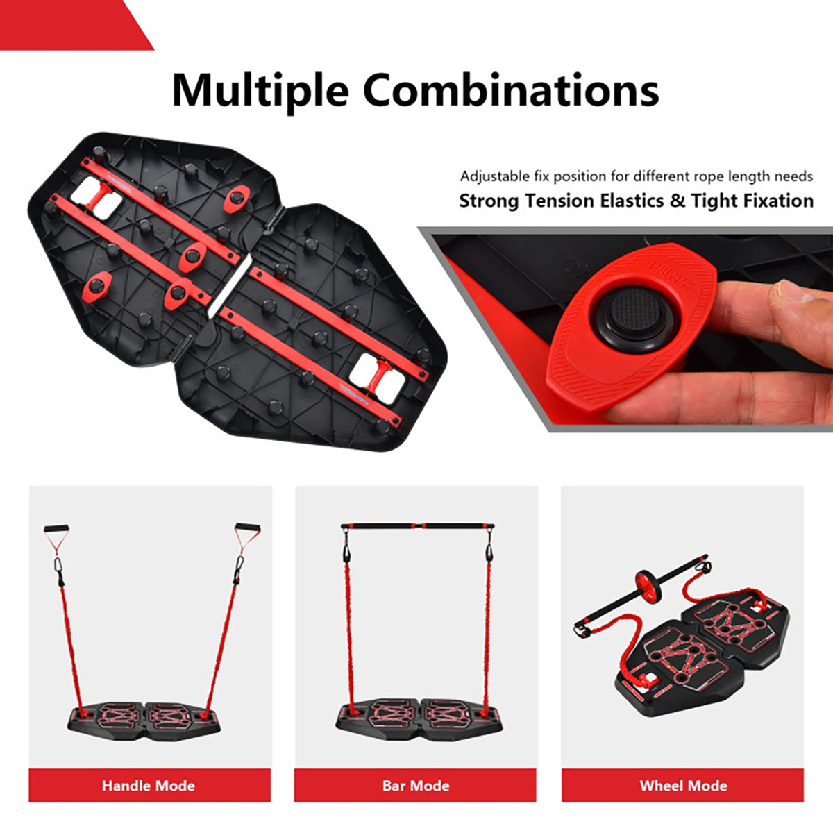 Tragbares All-in-One-Push-up-Board für das Heimtraining