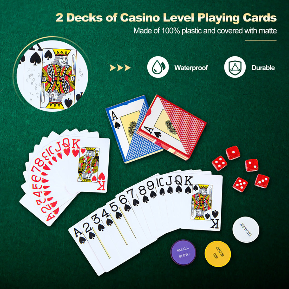 Set de fichas de póker Texas Hold'em