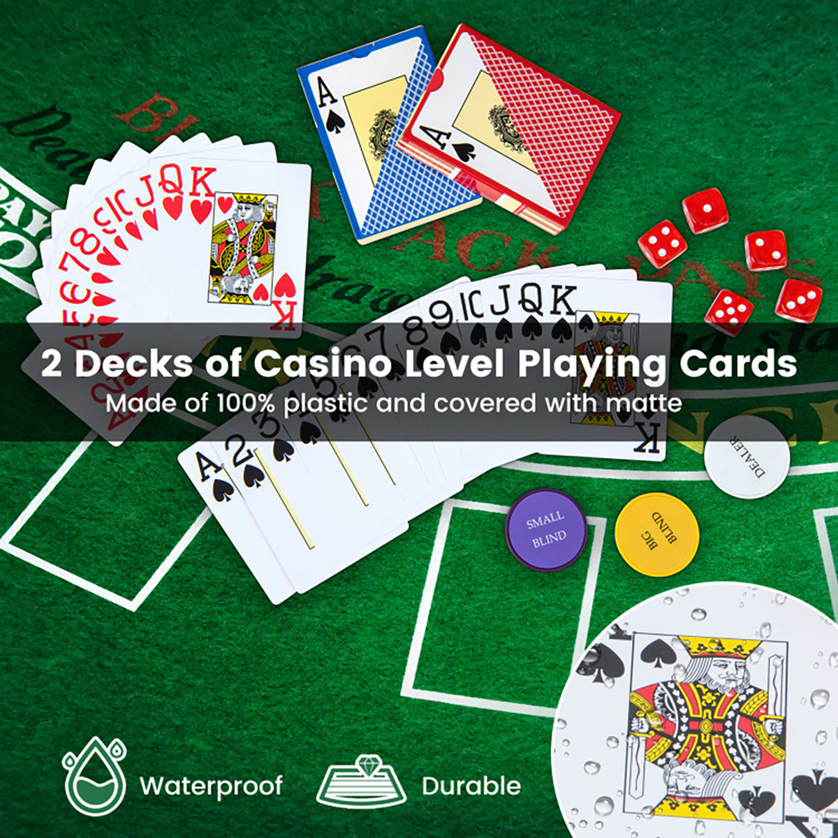 Set de fichas de póker Texas Hold'em