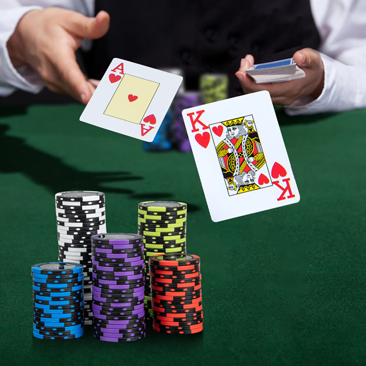 Set de fichas de póker Texas Hold'em