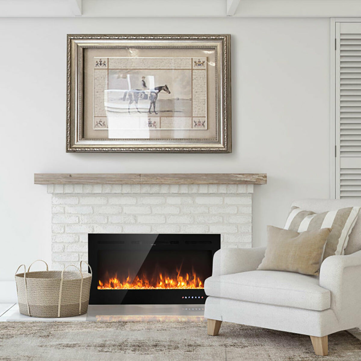 Chimenea eléctrica empotrable de 40''