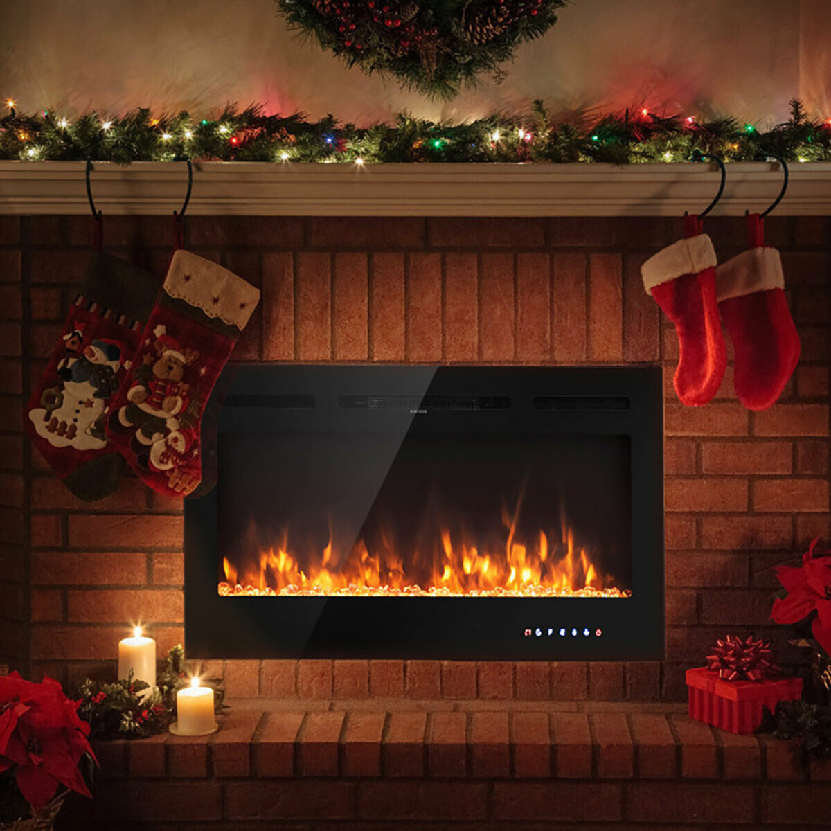 Chimenea eléctrica empotrable de 40''