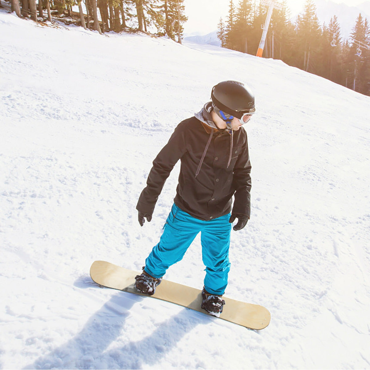 Snowboarding, trineo, esquí, tabla