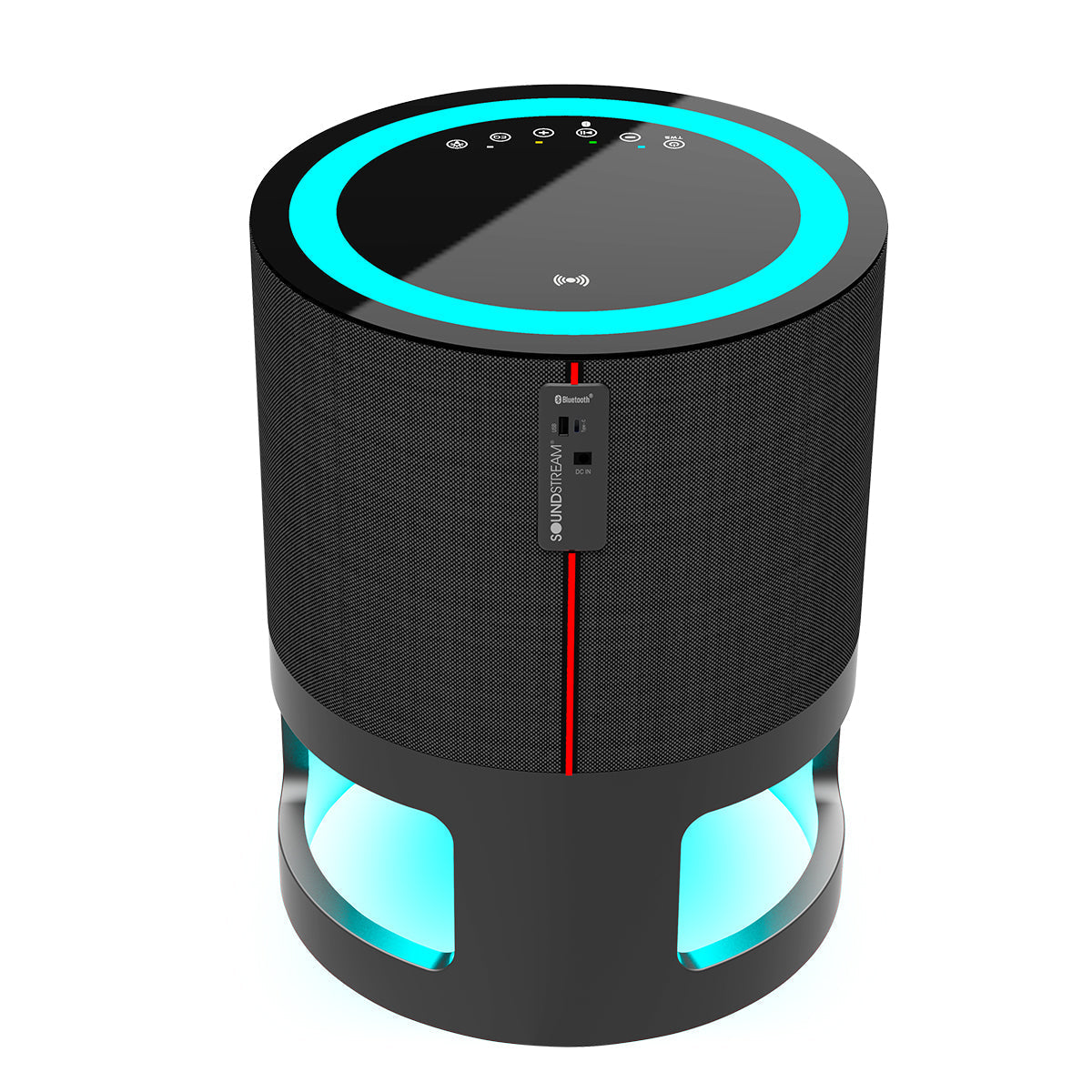 Mesa auxiliar con altavoz Bluetooth para exteriores y luz ambiental Nimbus