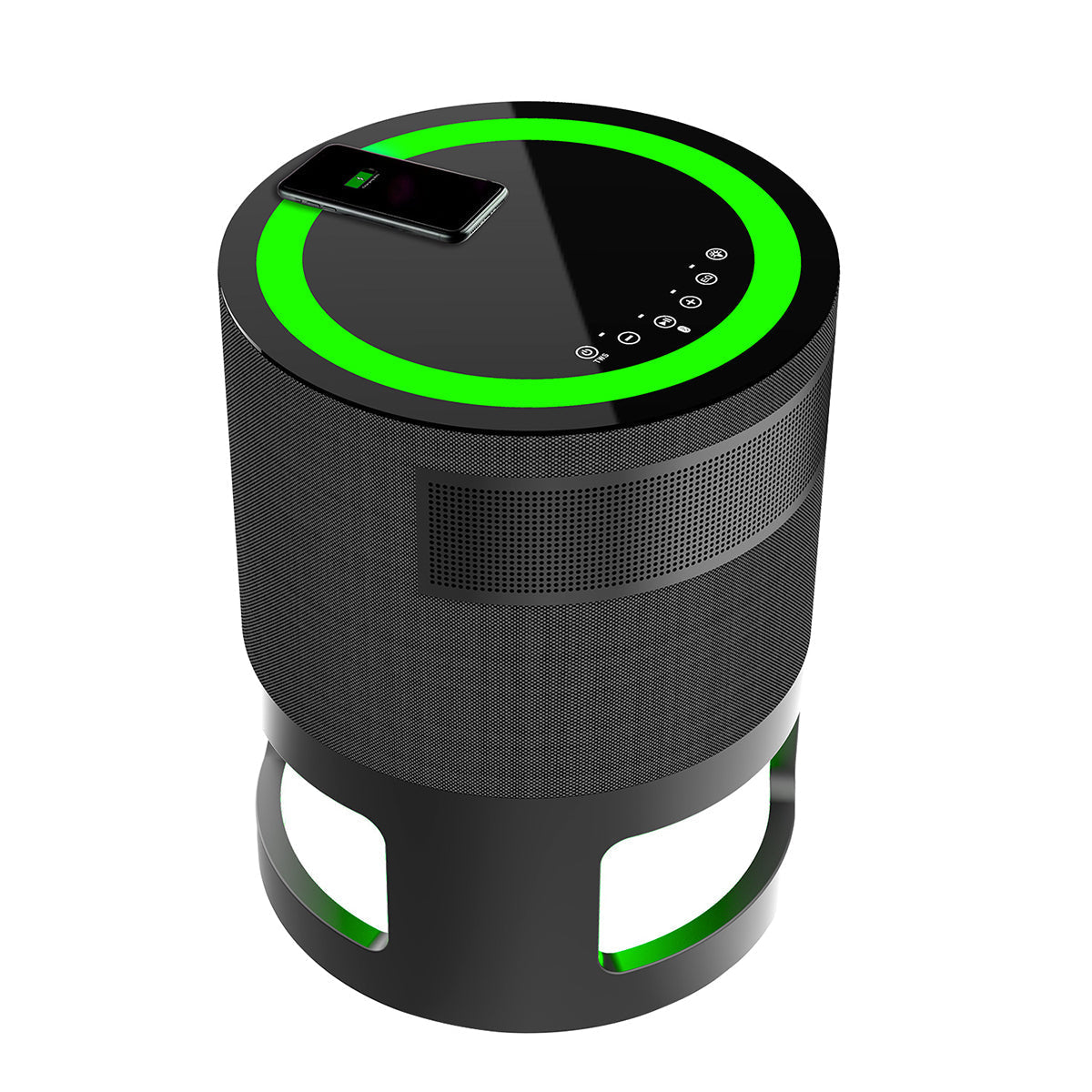 Mesa auxiliar con altavoz Bluetooth para exteriores y luz ambiental Nimbus