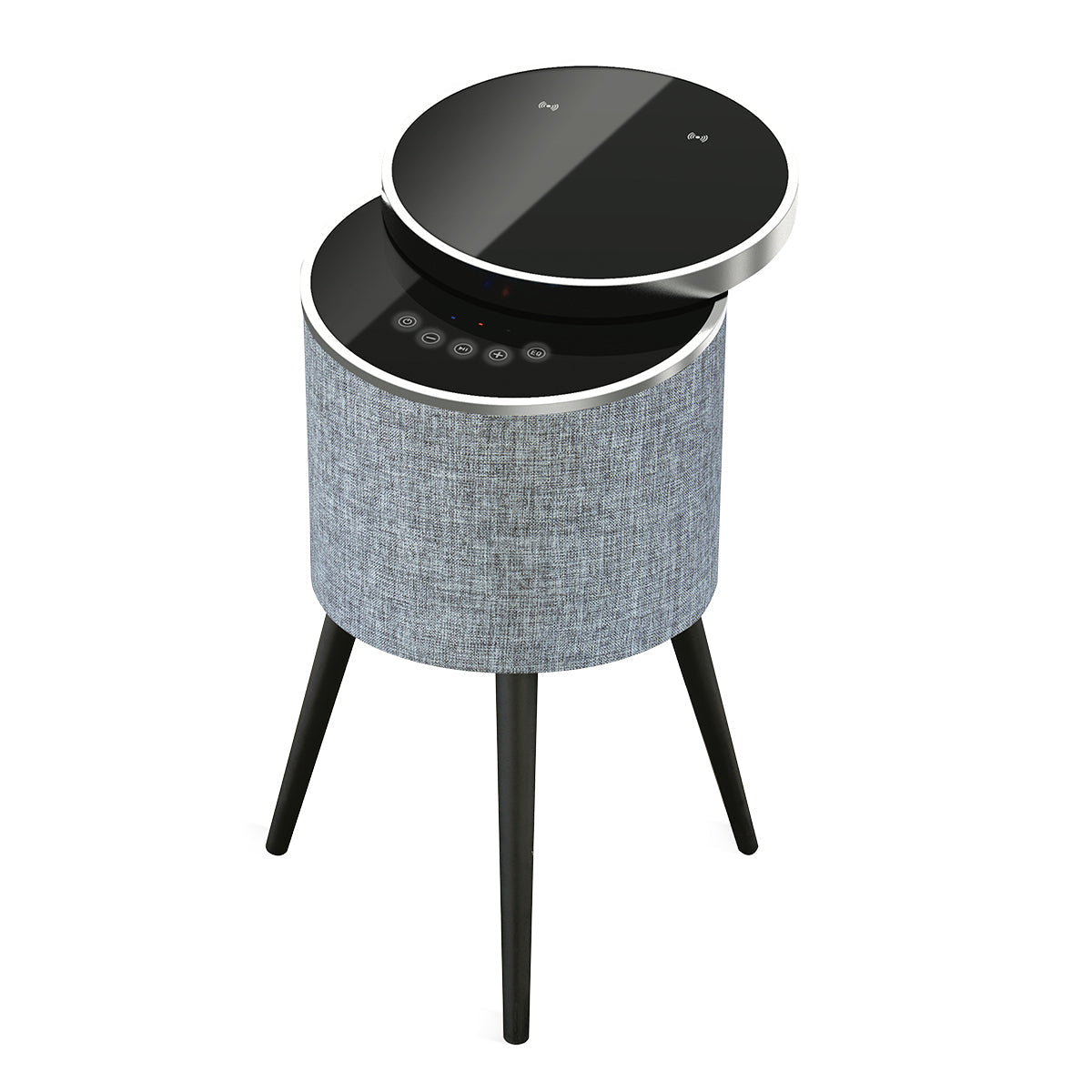 Swivel Top Bluetooth Speaker Side Table with Mood Lighting