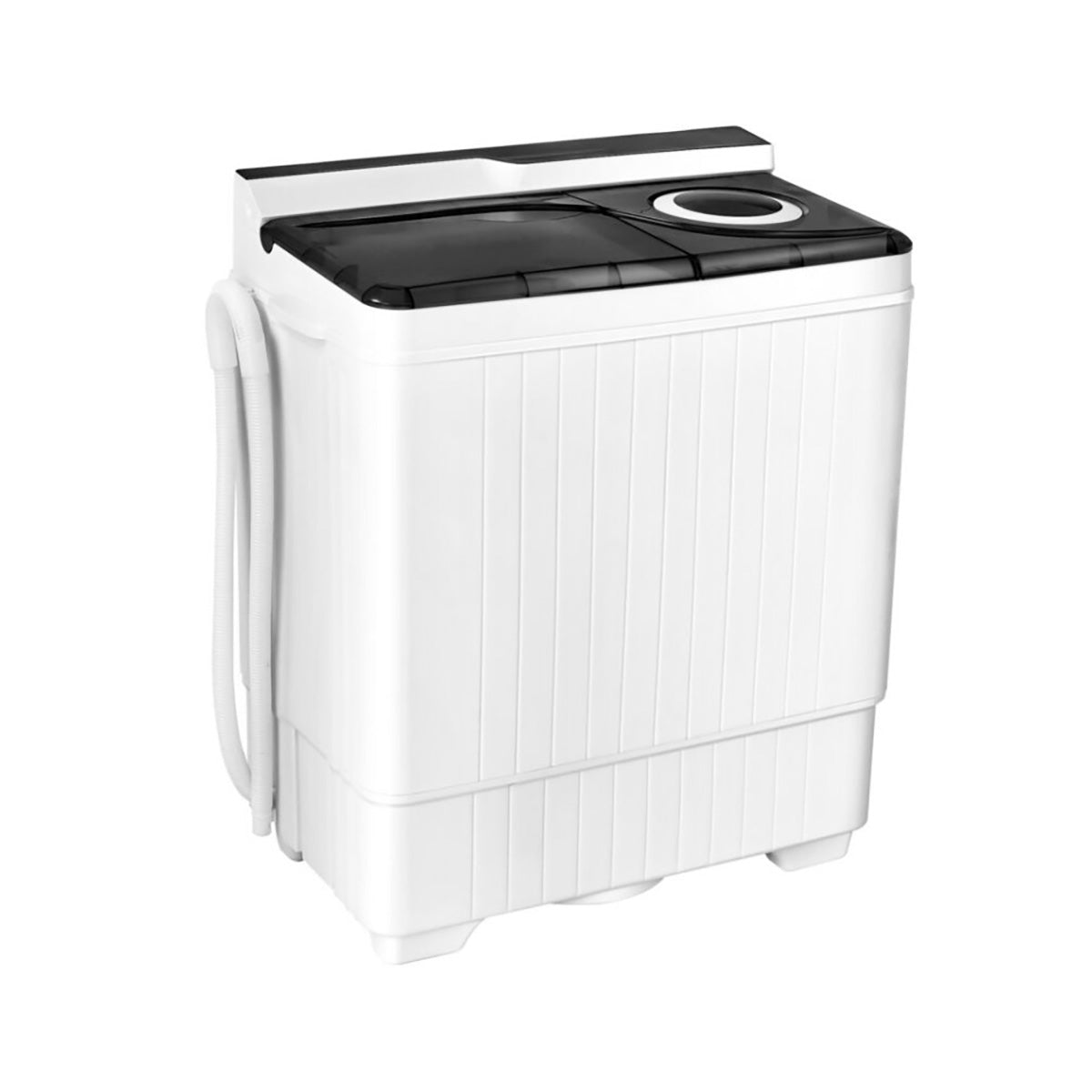 Tragbare halbautomatische Waschmaschine mit integrierter Ablaufpumpe