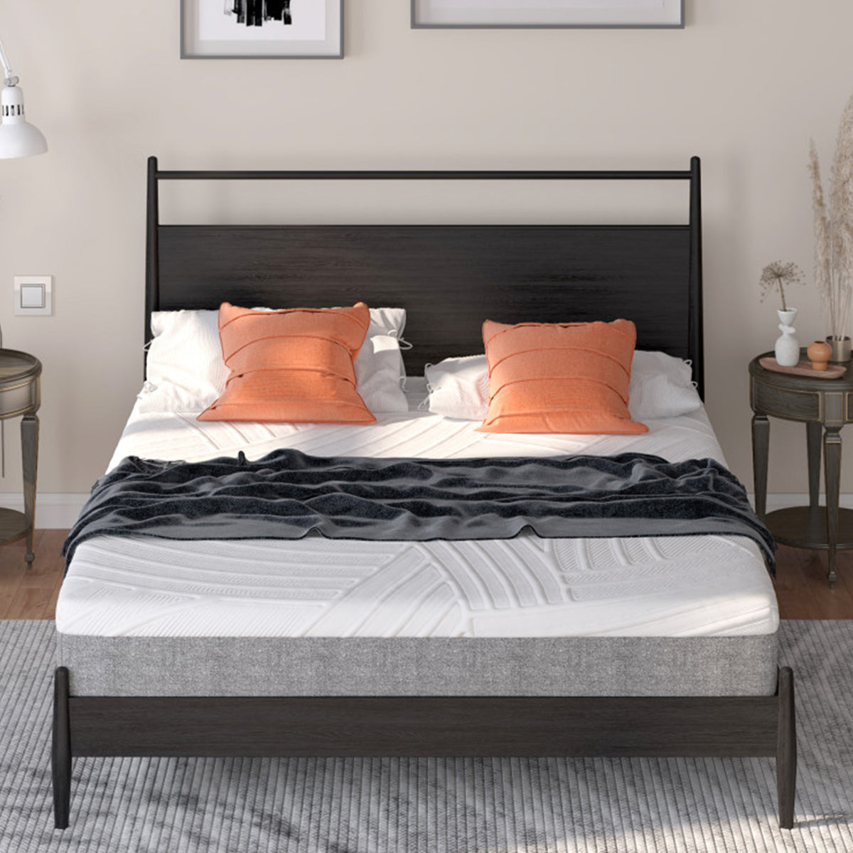 Full-size traagschuim-gelmatras